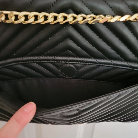 STEVE MADDEN black quilted purse - Picture 5 of 6